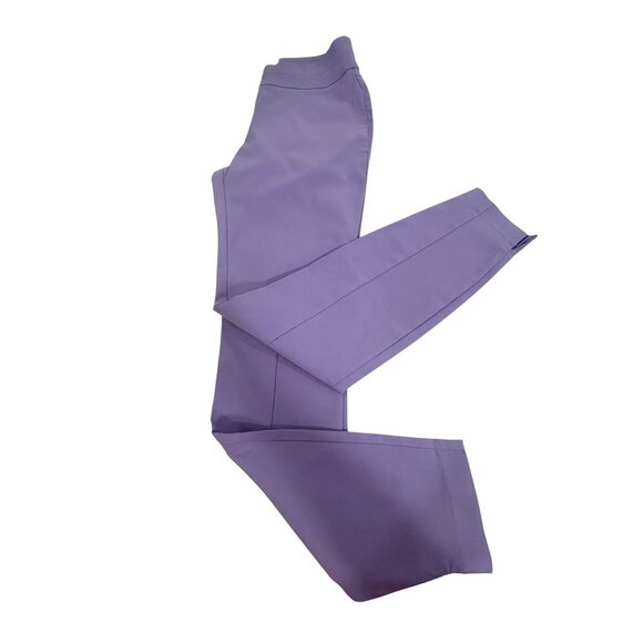 New York & Company Womens Ankle Pants Lavender S Stretch Pull On Tapered Casual - Picture 3 of 12